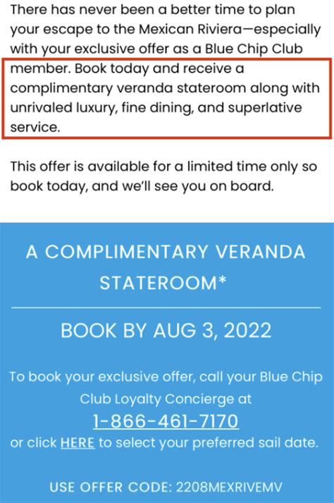 blue chip club free cruise offer